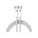 senalstore açık Huawei Matebook PRO Uyumlu /D/E/D14/D15/13 Usb-C Usb-C 20V/3A 65w 2 metre Hasır Örgülü Şarj Kablosu
