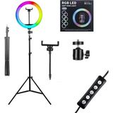 Senastore Soft Ring Light MJ33 13" 33CM Rgb LED Halka Işık Tripodlu Selfie Işığı