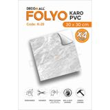 senavia farkınızı yansıtın K-20 Karo Folyo Kendinden Yapışkanlı Zemin Fayans Banyo Duvar Kaplama Suya Dayanıklı 30x30CM