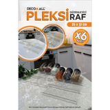 senavia farkınızı yansıtın SS Pleksi x6 Adet Organizer Pleksi Şeffaf Stand Baharatlık Standı Çekmece Içi Düzenleyici 25x10cm