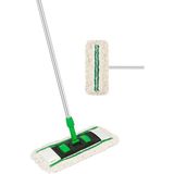 Senax Plastik Aparatlı Zincir Dikişli Nemli Mop – Püsküllü, Dayanıklı Pamuk Polyester Mop Bezi - 40 Cm
