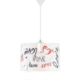 Şenay Aydınlatma Sarkıt Beyaz Love Silindir PVC Avize