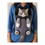 Senba Kedi Taşıma Çantası Maksimum 3 Kg Kedi İçin Uygun Kanguru Model Nefes Alabilen Ana Kucağı Pet Taşıma Çantası