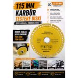 SENBANG 115 mm Karbür Elmas Çok Amaçlı Kesme Diski 22.23 mm Spiral Taşlama Makinesi Uyumlu Ahşap PVC Plastik Seramik Mermer Taş Alüminyum