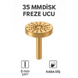 SENBANG 35 mm Ahşap Yontma ve Şekillendirme Freze Ucu – 6 mm Şaft | Kaba Diş Disk Freze Ucu