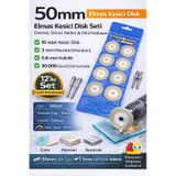 Senbang 50 Mm Elmas Kesici Disk Seti Matkap & Dremel Uyumlu Cam Seramik Mermer Metal Kesme 10 Lu Set