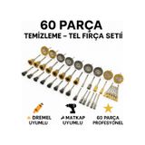 SENBANG 60 Parça Tel Fırça ve Temizleme Seti | Dremel & Matkap Uyumlu Mini Zımpara Fırça Seti