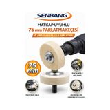 SENBANG 75 mm Parlatma Keçesi Matkap Uyumlu – Civatalı Somunlu Metal Pasta Cila Parlatma Diski