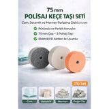 SENBANG 75 mm Polisaj Keçe Taşı Seti – Cam, Seramik ve Mermer Parlatma Diski (3’lü Set)