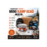 SENBANG Camping K-203 Mini Kamp Ocağı – Portatif Kartuşlu Gaz Ocağı, Rüzgar Korumalı Taşıma Keseli Piknik Ocağı
