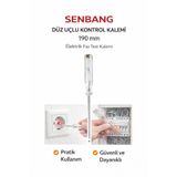 SENBANG Düz Uçlu Kontrol Kalemi 190 mm – Şeffaf Saplı Elektrik Test Tornavidası