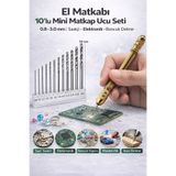 SENBANG El Matkabı 10’lu Mini Matkap Ucu Seti | 0.8–3.0 mm | Saatçi – Elektronik – Boncuk Delme