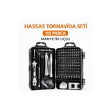 SENBANG Manyetik Hassas Tornavida Seti 115 Parça Krom Vanadyum Çelik Telefon Laptop Tamir Seti