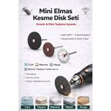 SENBANG Mini Kesme Diski Seti – Cam, Mermer, Metal, Ahşap Uyumlu | Çelik Keser – Gravür & Matkap Uyumlu