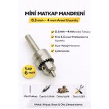 SENBANG Mini Mandren 0.3 – 4 mm | 6 mm Saplı | Gravür, Dremel ve Matkap Uyumlu Hassas Mandren