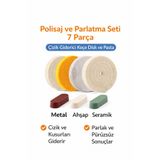 SENBANG Polisaj ve Parlatma Seti 7 Parça – Çizik Giderici Keçe Disk ve Pasta – Metal Ahşap Seramik