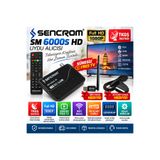 sencrom SM6000S Full HD Uydu Alıcısı TKGS Free TV WiFi Anten ve AV Scart Kablo Hediyeli