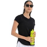 Sendai Kadın Siyah Günlük Stil T-Shirt 25YK013-SYH - XS