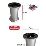 Şenel 15 cm Gri Ayarlanabilir Jumbo Ayak Mobilya Yükseltici