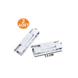 ŞENEL Yapı Market 2 Adet Pvc Pimapen Pencere Menteşesi 7,5 cm Metal Beyaz