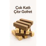 Şener ÇITIR GOFRET SADE GOFRET KAKAOLU GOFRET 2 X 200 GR ATIŞTIRMALIK