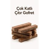 Şener Glikozsuz Çıtır Gofret 450 gr Kakolu Gofret Atıştırmalık (PANCAR ŞEKERİNDEN ÜRETİLMİŞTİR- PVC PAKET)