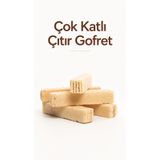 Şener Glikozsuz Çıtır Gofret 450 gr Sade Gofret Atıştırmalık (PANCAR ŞEKERİNDEN ÜRETİLMİŞTİR- PVC PAKET)
