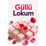 Şener Glikozsuz Lokum 1.5 Kg Güllü Lokum Atıştırmalık