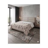 ŞENER HOME Hayat Ağacı Desen Baskılı 200x240 Cm. Çift Kişilik (BATTAL) Tek Pike - Gri