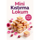 Şener MİNİ BİSKÜVİ ARASI KISTIRMA LOKUM GÜLLÜ LOKUM TEK TEK PAKETLİ LOKUM 500 GR