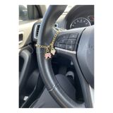 senfida Otomobil direksiyon süsü çilek ve uğurböceği direksiyon süs oto süs