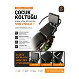 senfoniticaret Volta Vsm Yan Korumalı Çocuk Koltuğu, Emniyet Kemerli Vsm Deri Arka Koltuk, Sele, Oturak