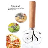 Sengenegel Pratik Hamur Ve Pizza Kesme Ruleti Hamur Ve Börek Kesici Rulet Çift Taraflı Kesme Bıçağı