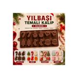 Şenhomee Çikolata Kalıbı Yılbaşı Yeniyıl Temalı