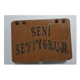 Seni Seviyorum Ahsap Hediye Kutusu Sevgiliye Hediye