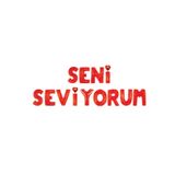 Seni Seviyorum Kırmızı Harf Folyo Balon Çok Renkli