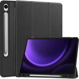 Seniee Samsung Galaxy S9 Fe SM-X510 Için Otomatik Uyandırma Uyku Özellikli Darbeye Dayanıklı Tablet Kılıfı (Yurt Dışından) - Siyah