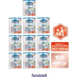 Senimil 4 Çocuk Devam Sütü 400 gr (+1 Yaş) 10 Lu Avantaj Paketi