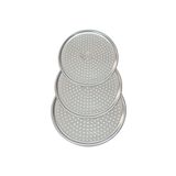 Senin Dükkanın 3'lü Set Lüx Çelik Delikli Pizza Tepsisi 28-32-36 cm