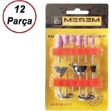 Senin Dükkanın Meşem Kalıpcı Mini Taşlama Ve Zımparalama Gravür Seti (12 Parça)