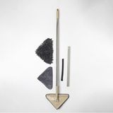 Senin Dükkanın Teleskopik Üçgen Camsil Duvar Yüzey Cam Silme Aparatı Mop Mikrofiber Sprey - 1 lt
