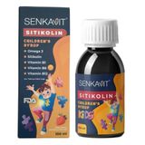 Senkavit Kids Sitikolin Omega 3 Vitamin B1 B6 B12 İçeren Çilek Aromalı Takviye Edici Gıda 100 Ml TRE8053