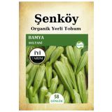 Şenköy Yerli Bamya Tohumu Doğal Toros Sultani Bamya Tohumu Pakette 10 Gr 100 Tohum