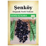 Şenköy Yerli İçi Kara Geniş Taze Fasulye Tohumu Doğal Ata Tohumu Pakette 25 Gr + Hediye Sebze Tohumu