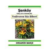 Şenköy Yerli Yediveren Acı Süs Biber Tohumu Doğal Ata Tohum Pakette 20 Tohum + Hediye Sebze Tohumu