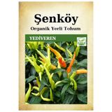 Şenköy Yerli Yediveren Süs Cin Biberi Tohumu Doğal Ata Tohum Pakette 5 Gr 900 Tohum + Hediye Sebze Tohumu