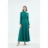 Senna 30004 Emerelle Elbise Zümrüt - 40