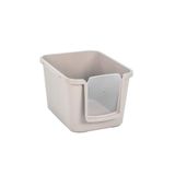 SENNEDİLERSEN Alfa XXL Ultra Lüx Yarı Kapalı Kedi Tuvaleti, 64 x 49 x 40 cm, Krem PRA-11881039-787345