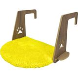 Sennedilersen Kalorifer Petek Radyatör Yatağı Kedi Peluş Kalorifer Yatağı (Kolay Montaj Geçmeli Sistem) - 30 x 40 cm - Sarı