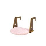 SENNEDİLERSEN Kalorifer Petek Radyatör Yatağı, Kedi ve Köpek Peluş Yatağı, 40 x 30 cm, Pudra Pembe, Kolay Montaj Geçmeli Sistem